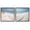 Stupell Industries Serene Beach Sand Dune 2 pc Framed Floater Canvas Wall Art Set Design by Lazar Studio